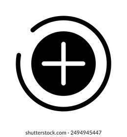Agregar Ilustración de Diseño de Símbolo de Vector de Icono