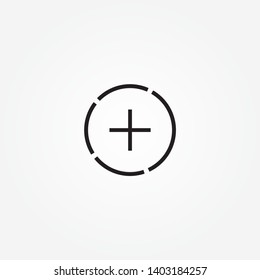 add icon.Plus icon simple add sign vector cross illustration