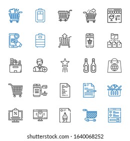 add icons set. Collection of add with wishlist, shopping cart, file, online shop, online shopping, carts, shopping, additives, favorite, add user. Editable and scalable icons.