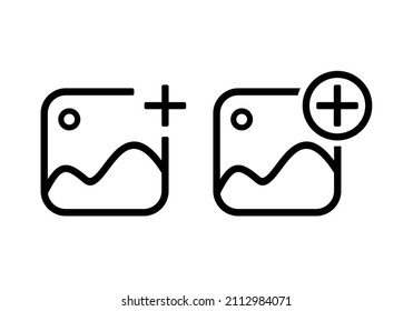 Add image. Create new picture. Vector illustration vector