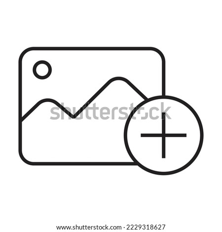 Add image icon design. isolated on white background. vector illustration