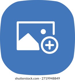Bild-Symbol hinzufügen, Bild-Upload und Medien-Import-Symbol