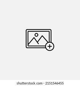 Add image icon sign vector,Symbol, logo illustration for web and mobile