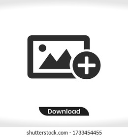 Add image icon vector eps 10