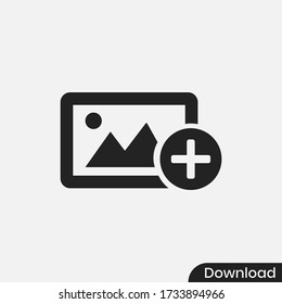 Add image icon vector eps 10