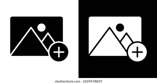 Add image icon Vector scalable graphics