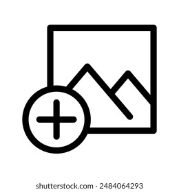 Add Image Icon Vector Symbol Design Illustration