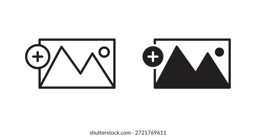 Agregue el ícono de Imagen para su diseño de Sitio web, logotipo, App, interfaz de usuario. EPS10