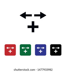 Add, internet, traffic, icon, flat. Element of security for mobile concept and web apps illustration. Thin flat icon for website design and development, app. Vector icon