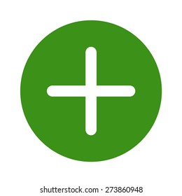 Add item or add user / positive sign flat vector icon for apps and websites