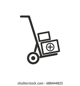 Add item vector icon. Black illustration isolated on white background for graphic and web design.