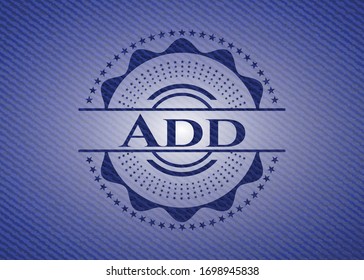 Add jean background. Vector Illustration. Detailed.