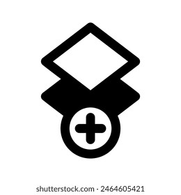 Add Layer Icon Vector Symbol Design Illustration