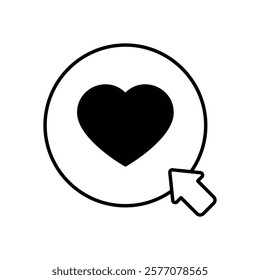 Add Like icon vector stock illustration