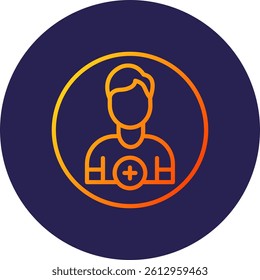 Add Line Circle Gradient Style