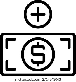 add line icon illustration vector