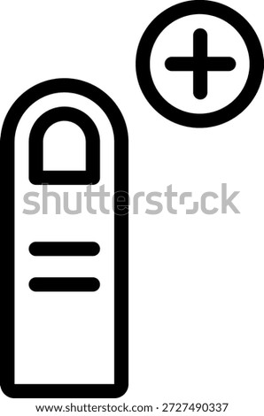 add line icon illustration vector