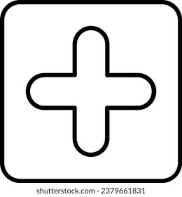 Add Line Vector Icon Design
