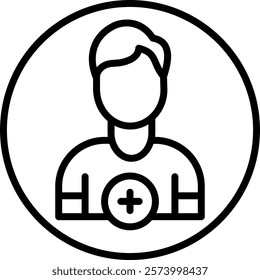 Add Line Vector Icon Design