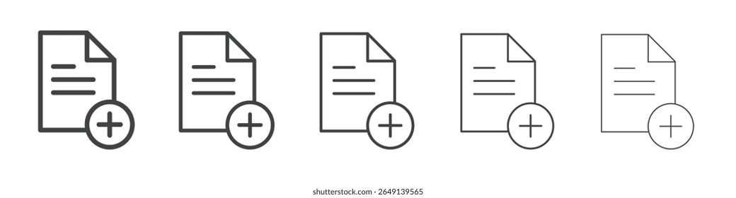 Adicionar ícone de lista ilustração simples logotipo art