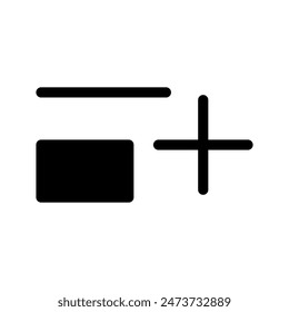 Add List Icon Vector Symbol Design Illustration