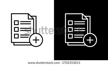 Add Listing White Icon Set Design