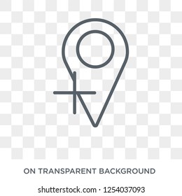 Add Location icon. Trendy flat vector Add Location icon on transparent background from Maps and Locations collection. High quality filled Add Location symbol use for web and mobile
