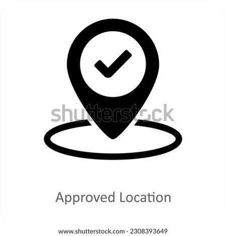 Add Location and pin icon concept