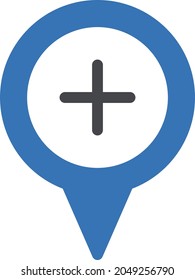 add location vector glyph colour icon
