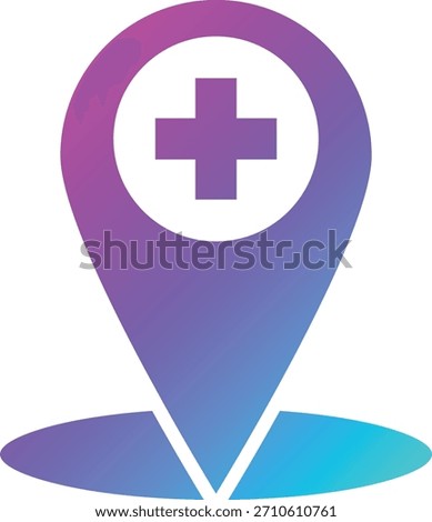 Add location Vector Icon Design Illustration