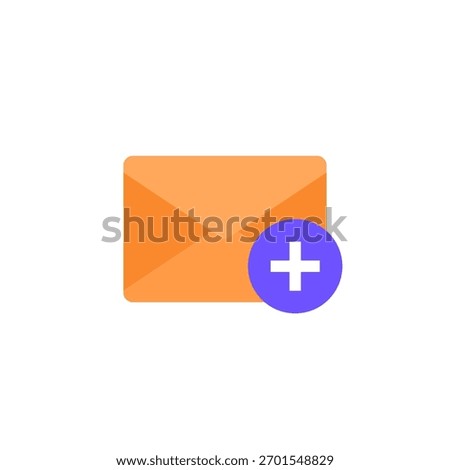 add mail icon on white