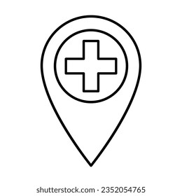 Add Map Icon In Outline Style