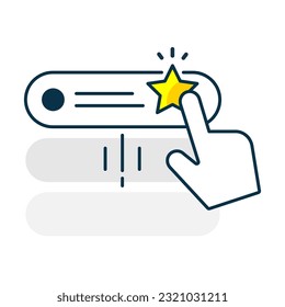 add, mark as favorite list concept illustration flat design vector eps10. simple and modern graphic element for landing page ui, infographic, icon, pop up message information