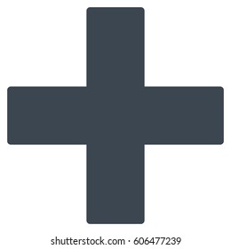 Add Math Operation vector icon. Flat smooth blue symbol. Pictogram is isolated on a white background. Designed for web and software interfaces.