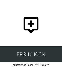 add message eps 10 simple icon