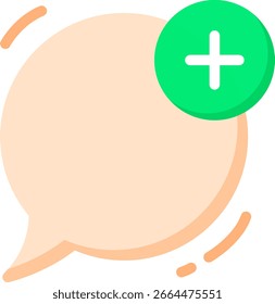 Adicionar Ícone de Mensagem com Sinal de Adição no Círculo Verde