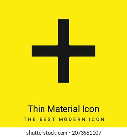 Add minimal bright yellow material icon