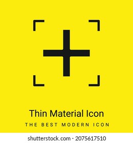Añadir un icono de material amarillo brillante mínimo