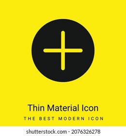 Add minimal bright yellow material icon