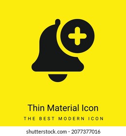Add minimal bright yellow material icon