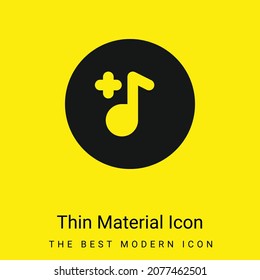 Add minimal bright yellow material icon