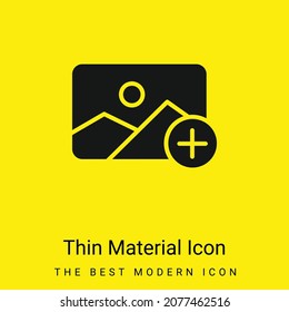 Add minimal bright yellow material icon