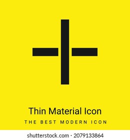 Añadir un icono de material amarillo brillante mínimo