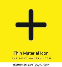 Add minimal bright yellow material icon