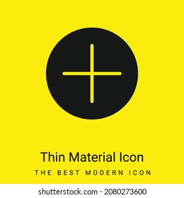 Add minimal bright yellow material icon