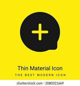 Add minimal bright yellow material icon