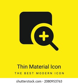 Add minimal bright yellow material icon
