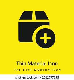 Add minimal bright yellow material icon