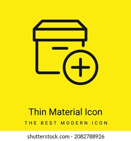 Add minimal bright yellow material icon