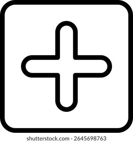 Adicionar Design Moderno de Ícone Preto